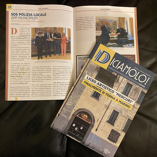 Pubblicato un articolo su una rivista locale di Marino "Diciamolo"