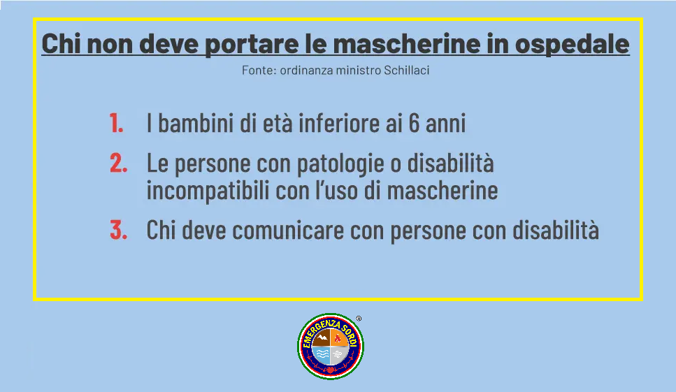 Mascherine negli ospedali: come cambiano le regole dal 1° maggio 2023