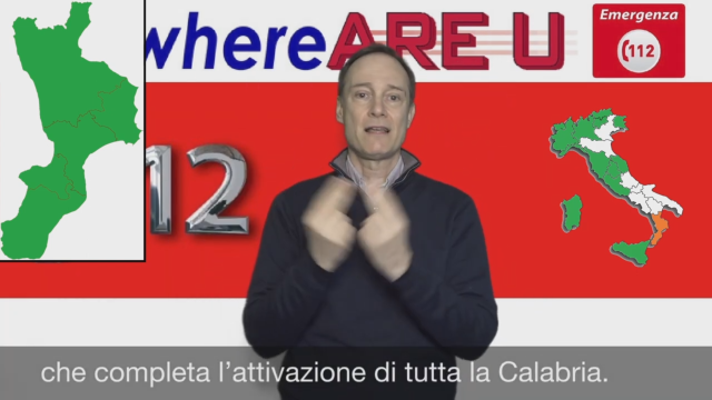 APP “WHERE ARE U” 112 - Attivazione completa NUE 112 Calabria